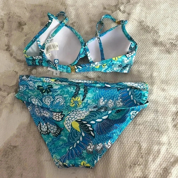 Bleu Rod Beattie Paradise Found Underwire Molded Bikini Top and Bottom Size 6 - Picture 10 of 12